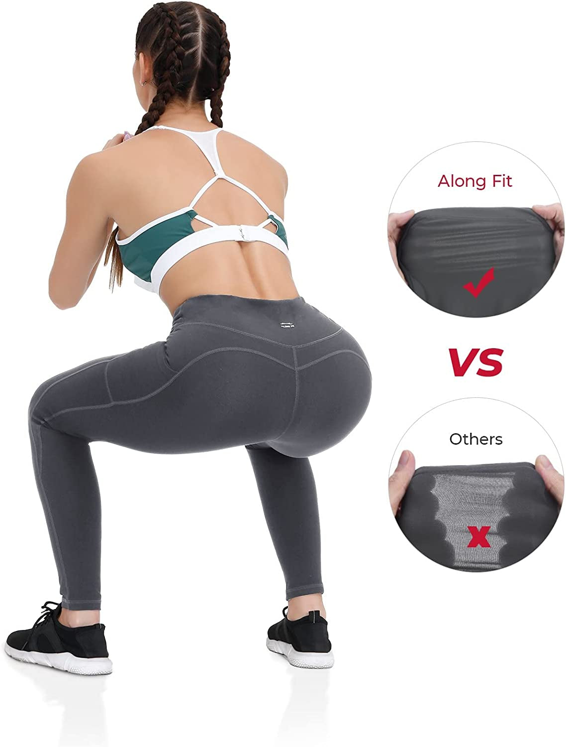 Anti-Nail Leggings for Women, Non-See-Through Yoga Pants with Phone Po –  Fitness Hacks