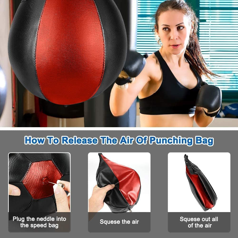 Speed Bags for Boxing, MMA Speed Bag Striking Bag Kit with Hanging