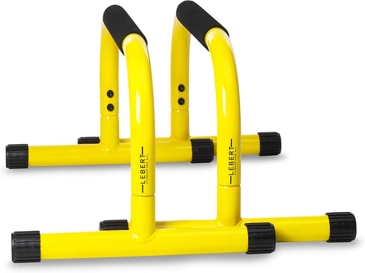 Parallette Push up Bars Dip Station Stand - Perfect for Home and Garage Gym Exercise Equipment - Gymnastics, Calisthenics, Strength Training Parallel Bars for Men and Women